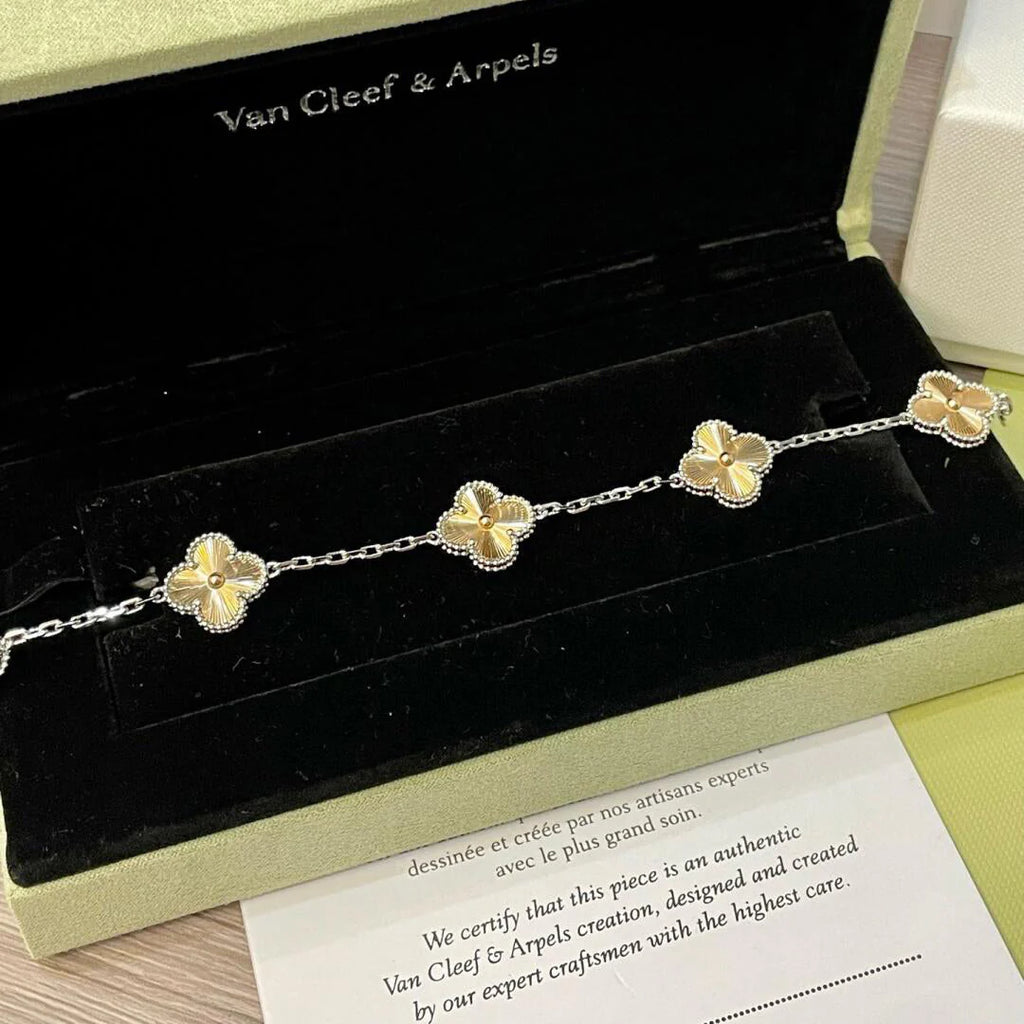 Lucky Clover 5-Motif Bracelet - Laser Collection