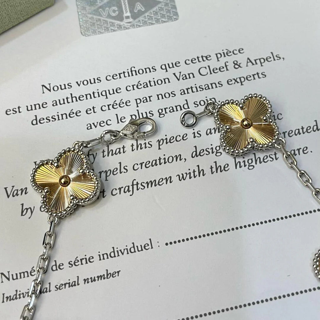 Lucky Clover 5-Motif Bracelet - Laser Collection
