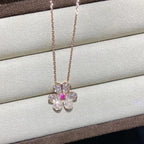 Pavé Diamond Butterfly Charm Necklace