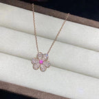 Pavé Diamond Butterfly Charm Necklace