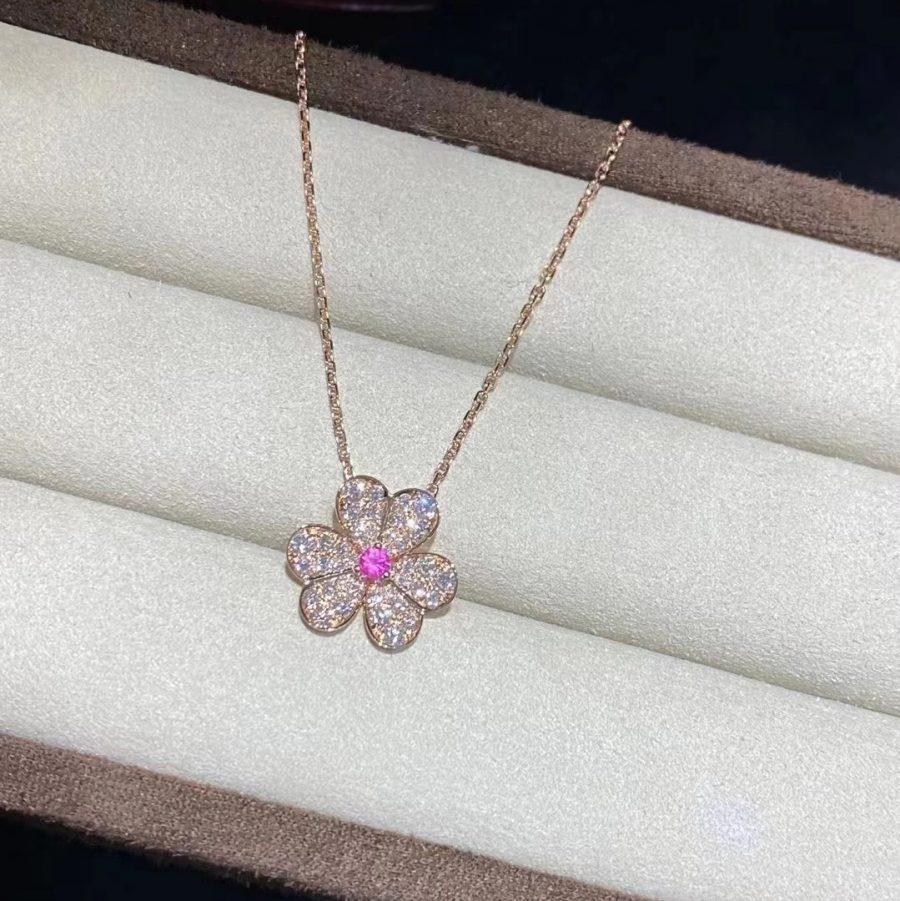 Pavé Diamond Butterfly Charm Necklace