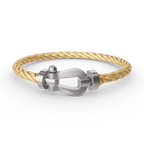 FORCE Großes Hufeisenarmband - Weißgold
