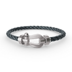 FORCE Großes Hufeisenarmband - Weißgold