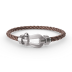 FORCE Großes Hufeisenarmband - Weißgold