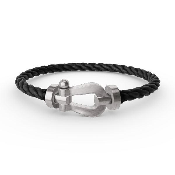 FORCE Großes Hufeisenarmband - Weißgold