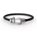 FORCE Großes Hufeisenarmband - Weißgold