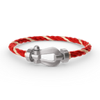FORCE Großes Hufeisenarmband - Weißgold